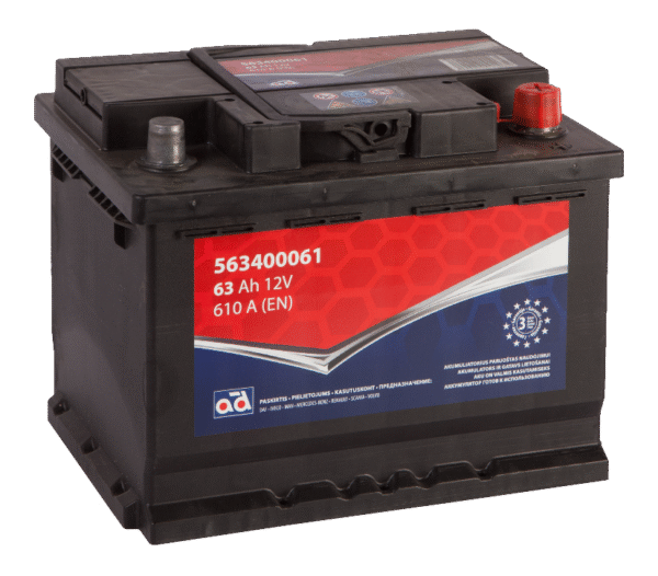 AD 12V/ 63Ah/ 610A -/+