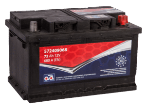 AD 12V/72Ah/680A -/+