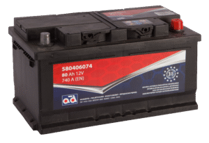 AD  12V/80Ah/740A -/+
