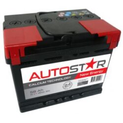 Autostar 12v/58Ah/460A  -/+